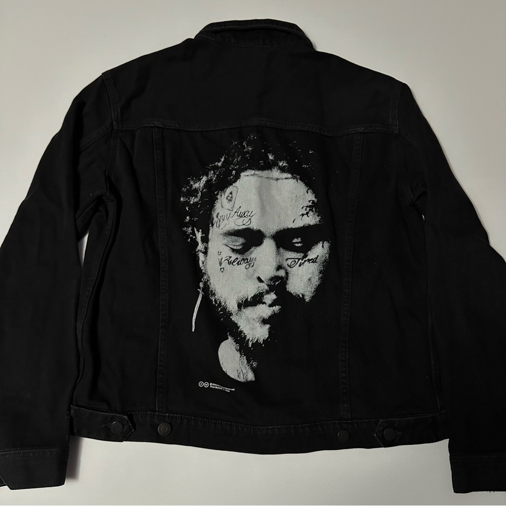 WOMENS H&M POST MALONE DENIM JACKET